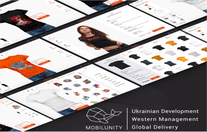Responsive T-Shirt Designer Website Development screenshot 2